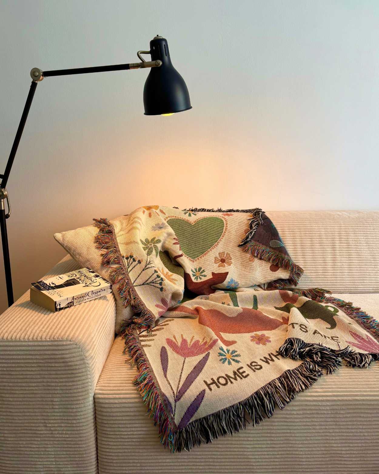 Coperta Intessuta Personalizzata con “Giardino Miao”