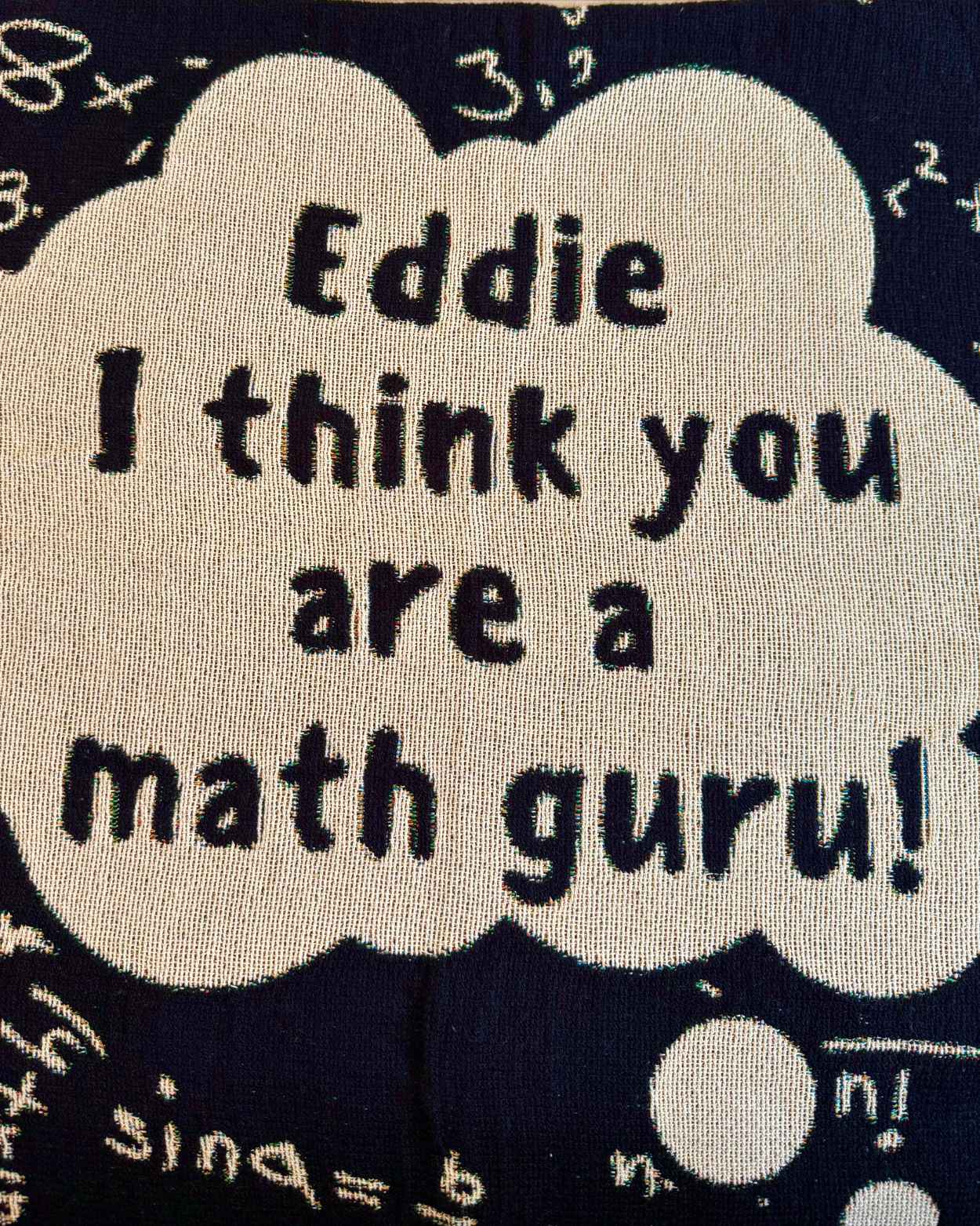 Personalized "Mathematical Genius" Woven Blanket