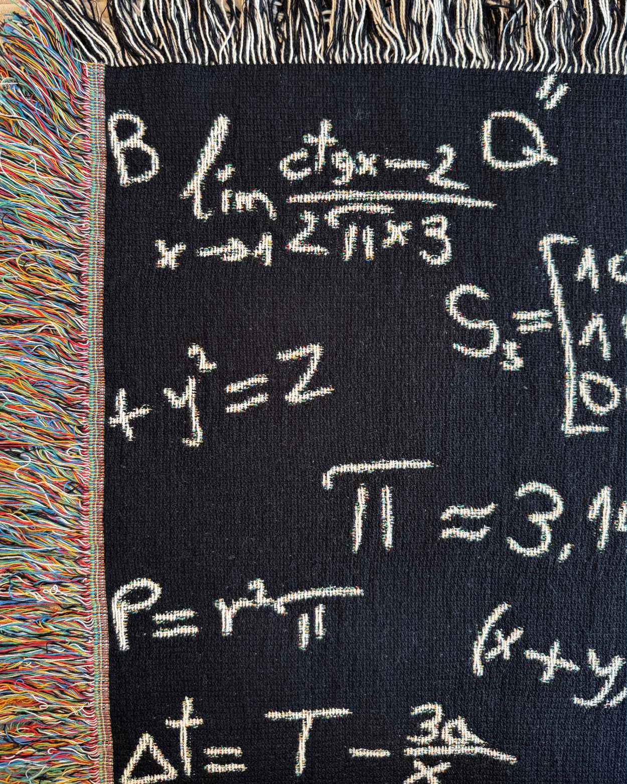 Personalized "Mathematical Genius" Woven Blanket