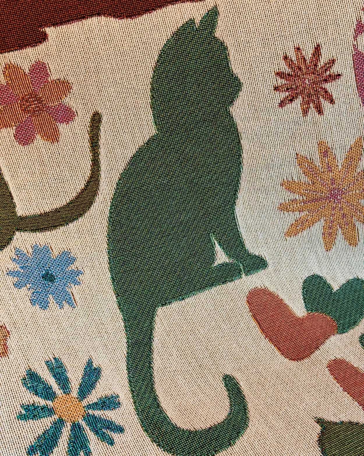 Coperta Intessuta Personalizzata con “Giardino Miao”