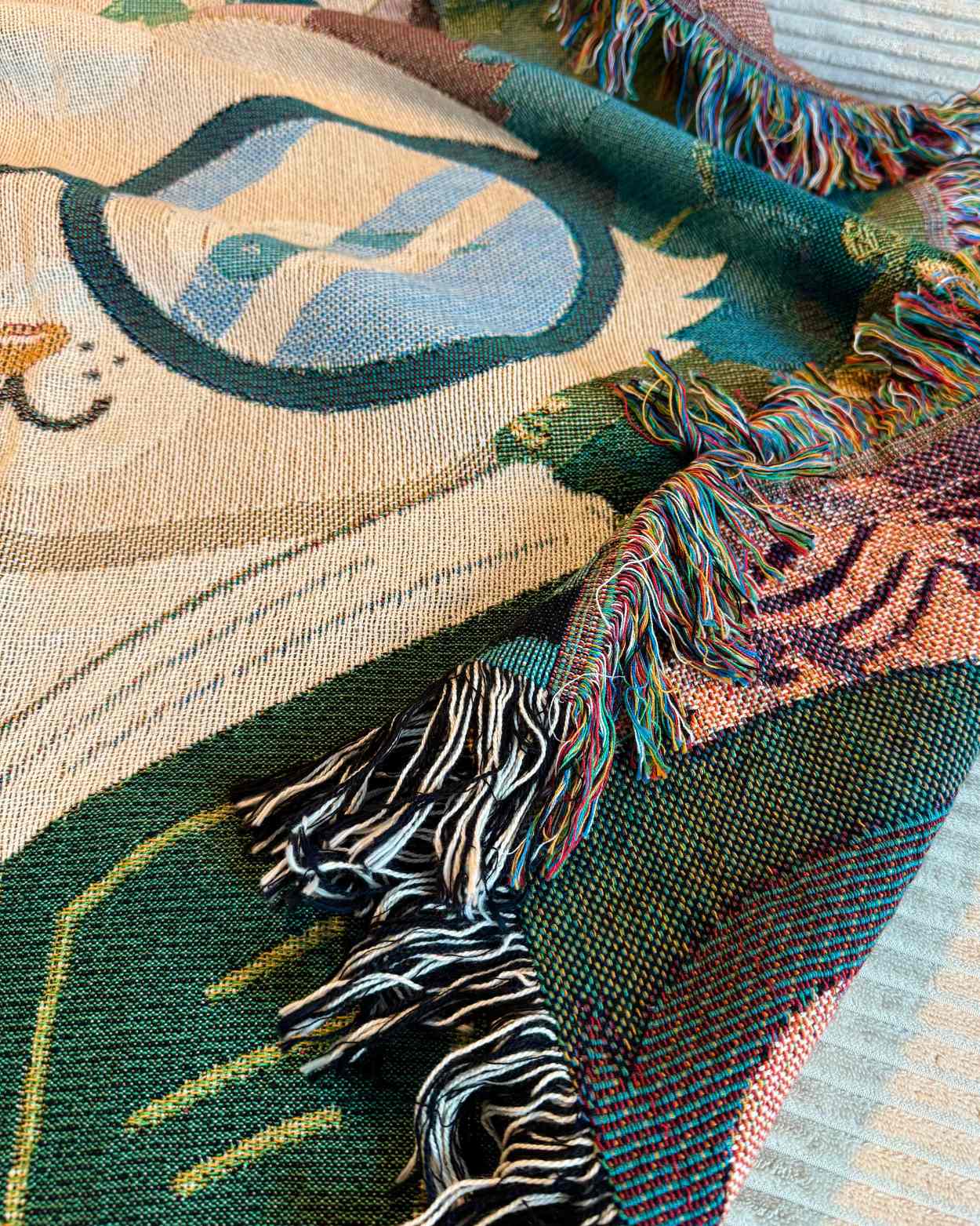 Personalisierte Gewebte Decke mit „Pssst… Ich lese gerade“