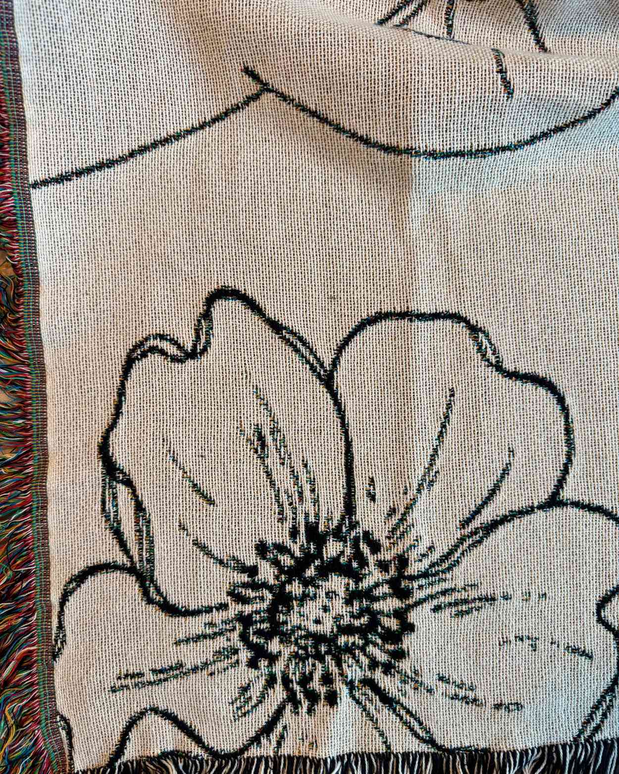 Personalisierte Gewebte Decke mit „Die Hand der Mutter“