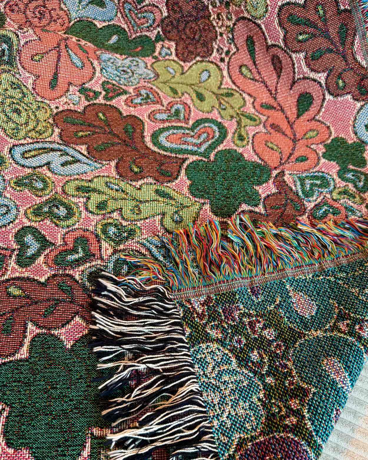 Coperta Intessuta con “Incanto d’Autunno”