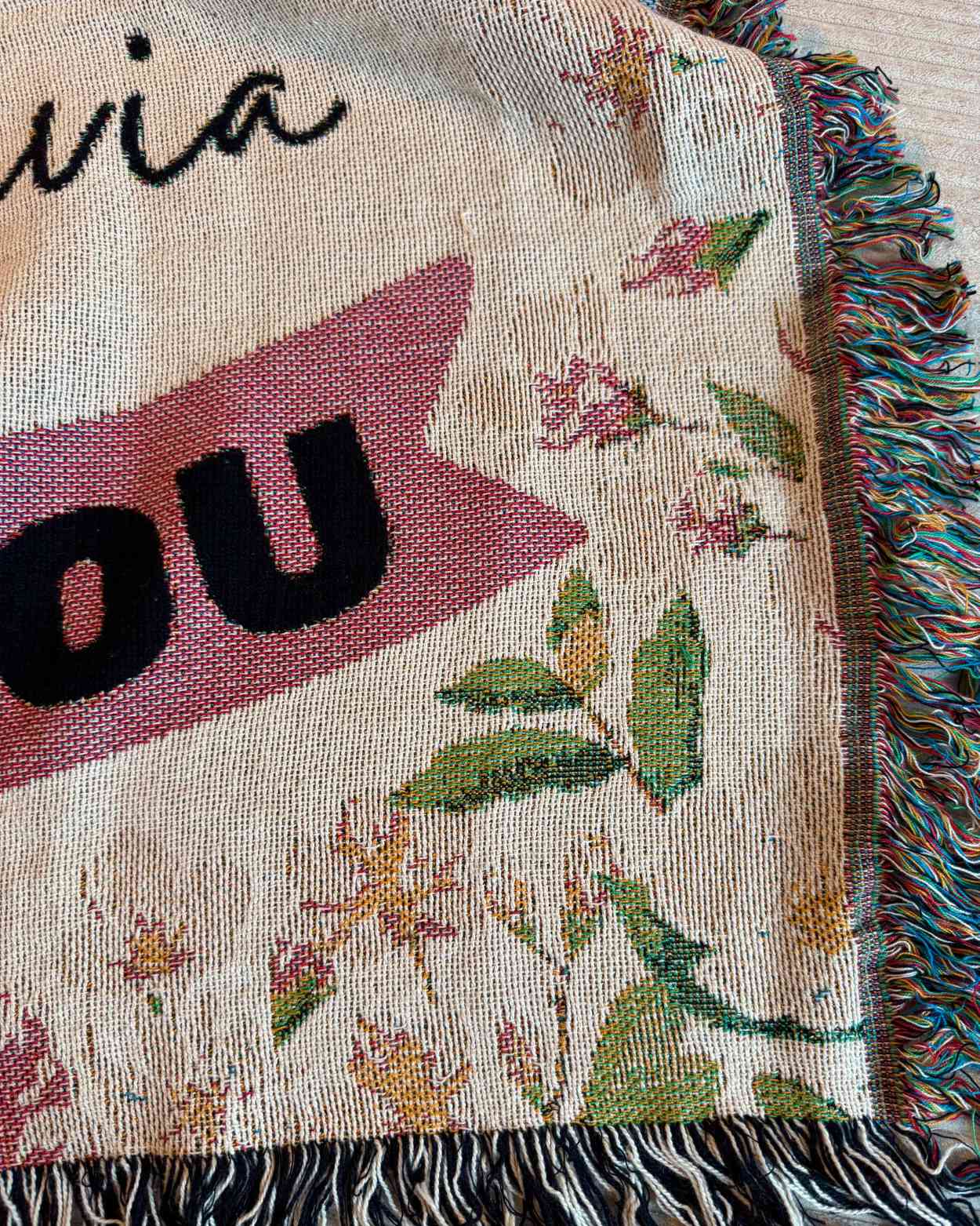 Personalized "Thank You Teacher" Woven Blanket