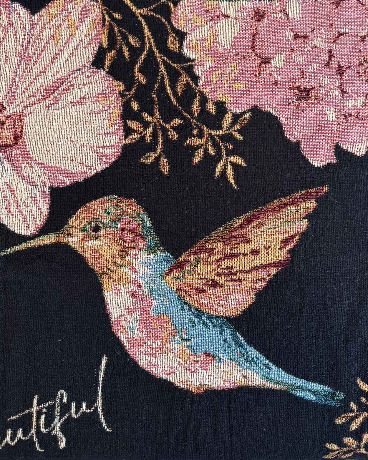 Personalized "Floral Spirit" Woven Blanket