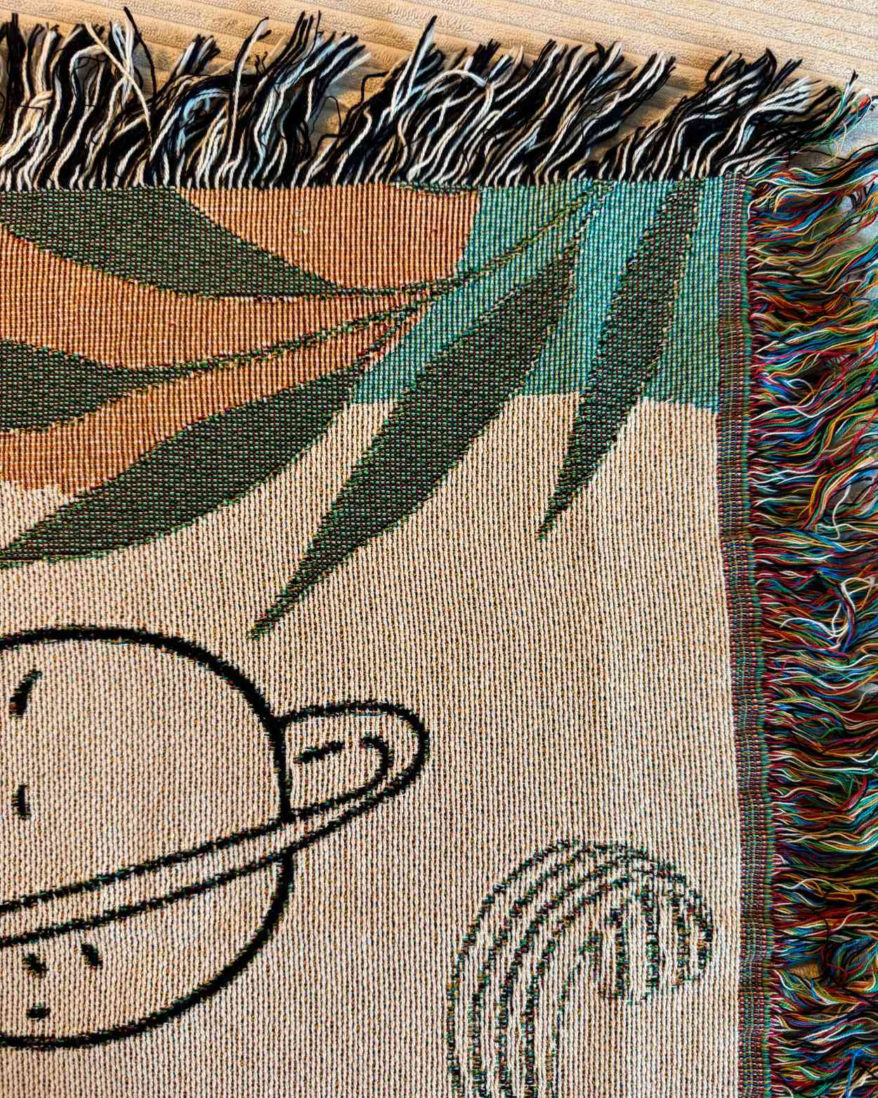 Personalisierte Gewebte Decke mit „Entspannen & Meditieren“